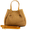 Ludmilla raffia and leather bag-19