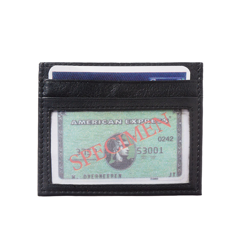 Credit card holder with transparent window-2