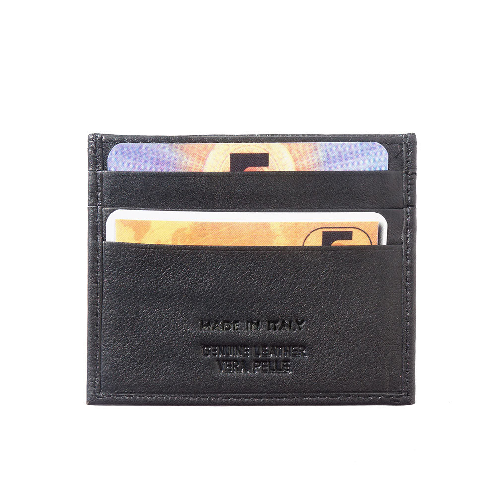 Black Credit card holder with transparent window