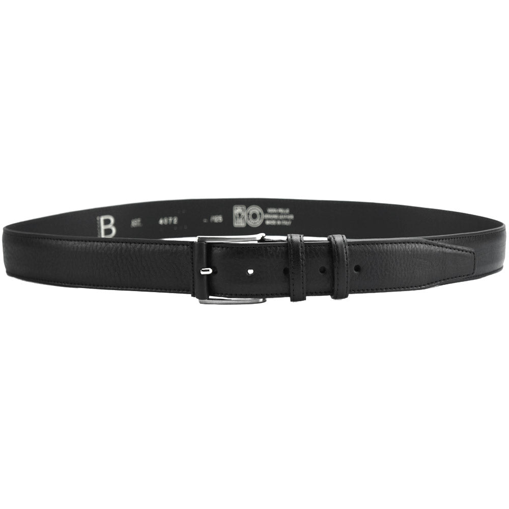 Saverio Black Leather Belt 35 MM