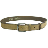 Taupe: Embrace the timeless appeal of the Fiorentino Rustic Leather Belt in Distressed Taupe.