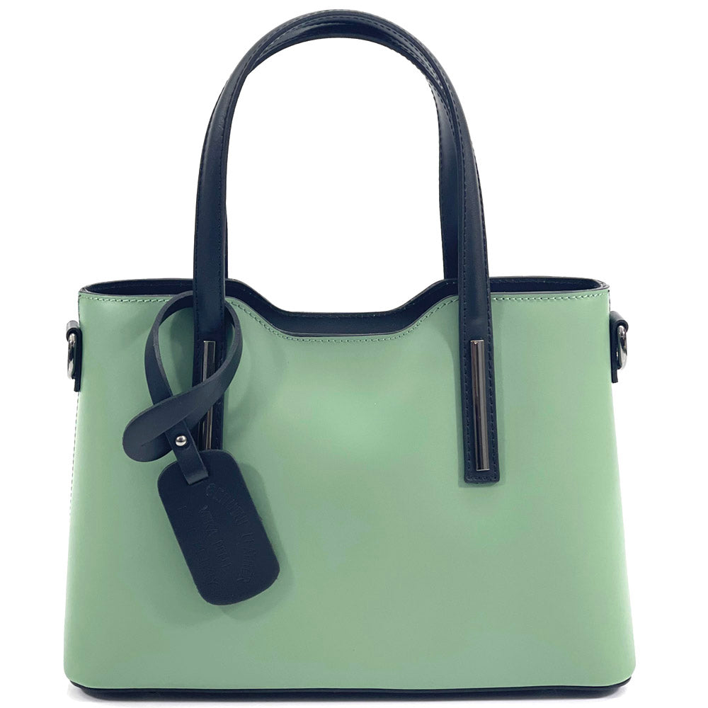 Emily green leather Handbag