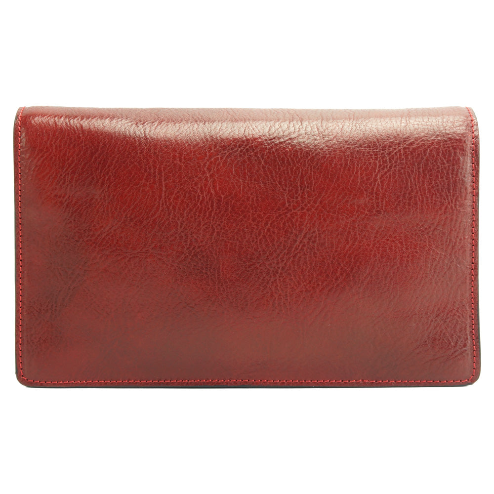 Brown wristlet made with cow leather