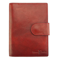 Red Elliot Wallet in cow leather - front view