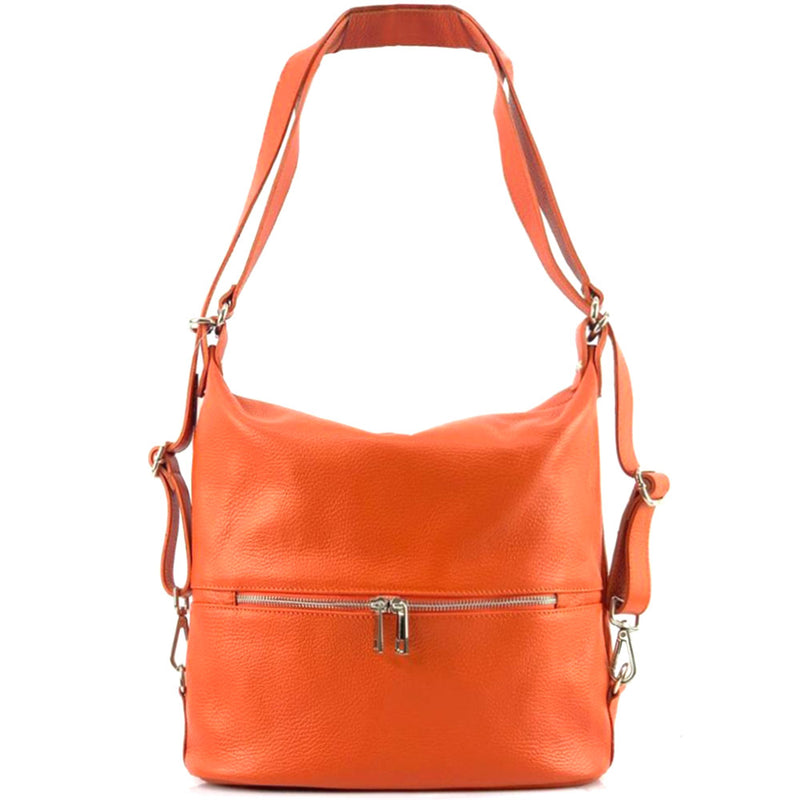 Bougainvillea leather backpack-21