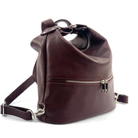 Bougainvillea leather backpack-19