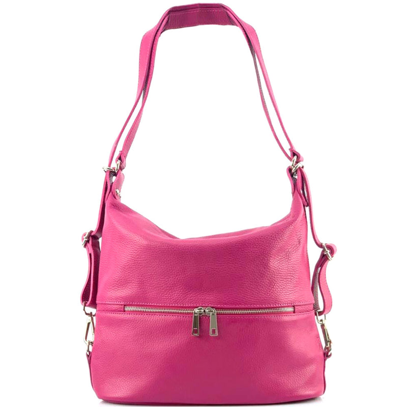 Bougainvillea leather backpack-23