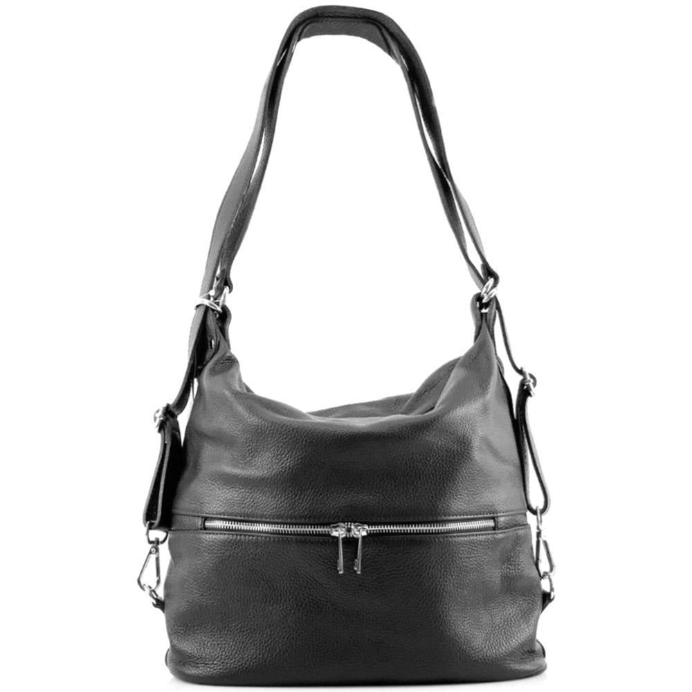 Bougainvillea leather backpack-20