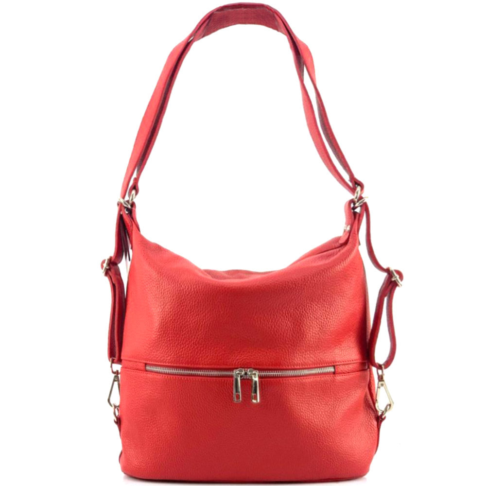 Bougainvillea leather backpack-27
