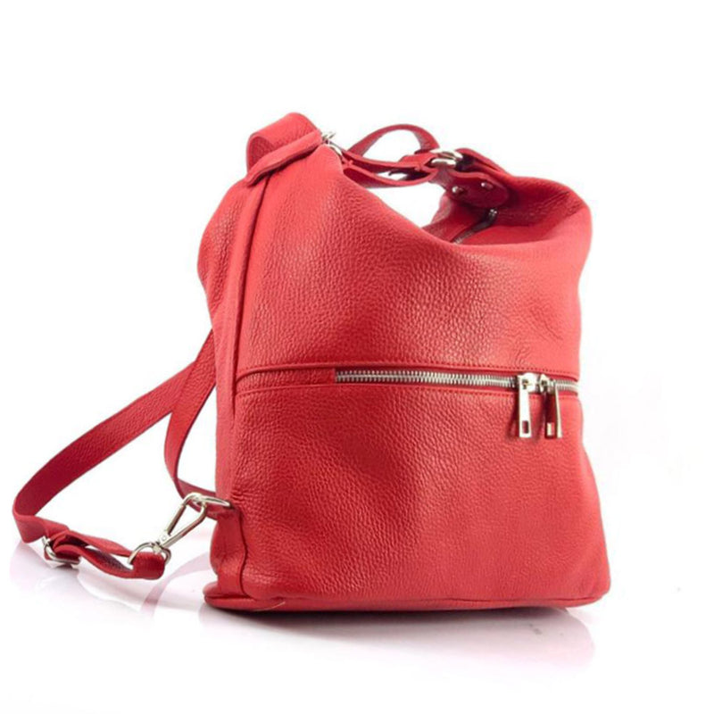 Bougainvillea leather backpack-6