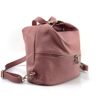 Bougainvillea leather backpack-13