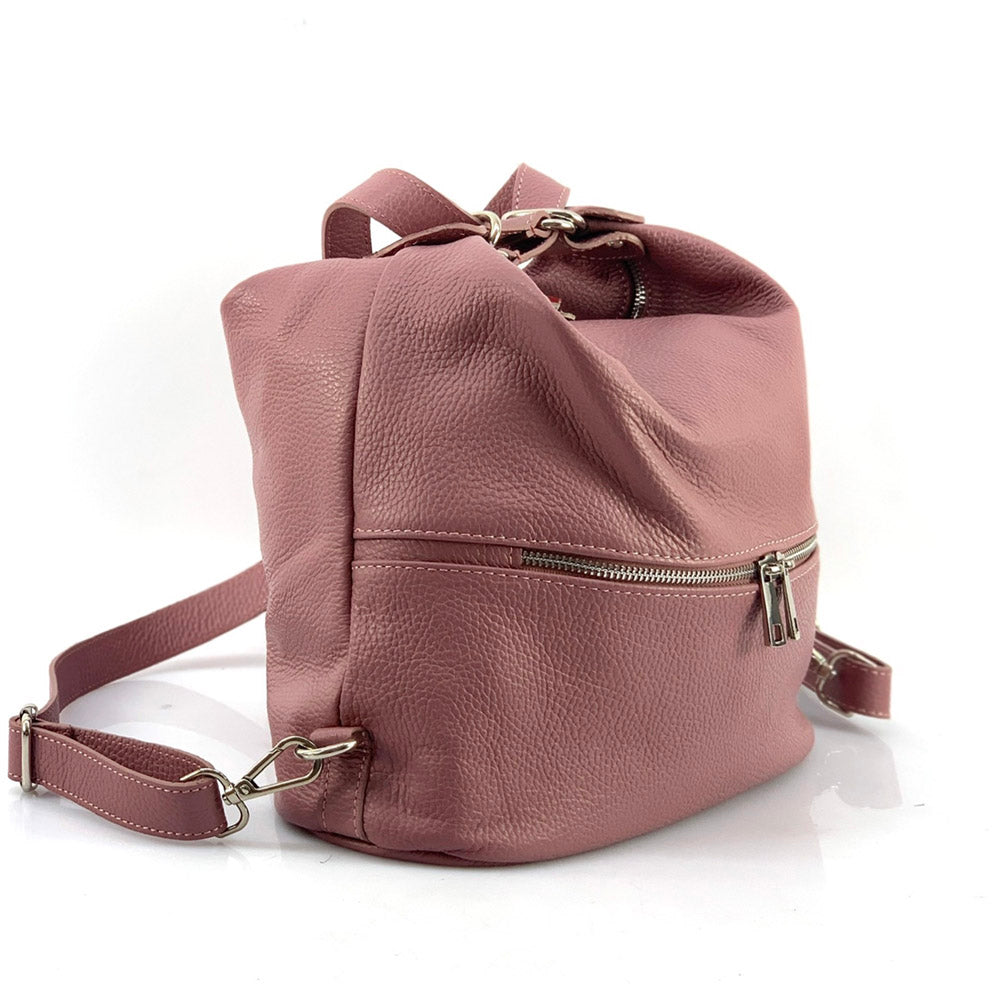 Bougainvillea leather backpack-13
