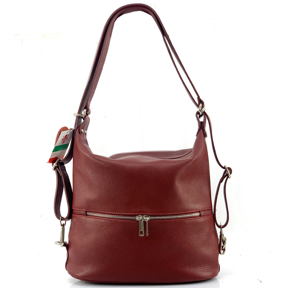 Bougainvillea leather backpack-34