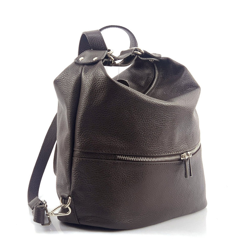 Bougainvillea leather backpack-7