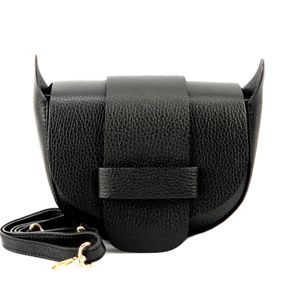 Liliana Flap-Over Leather Crossbody Bag – Leather