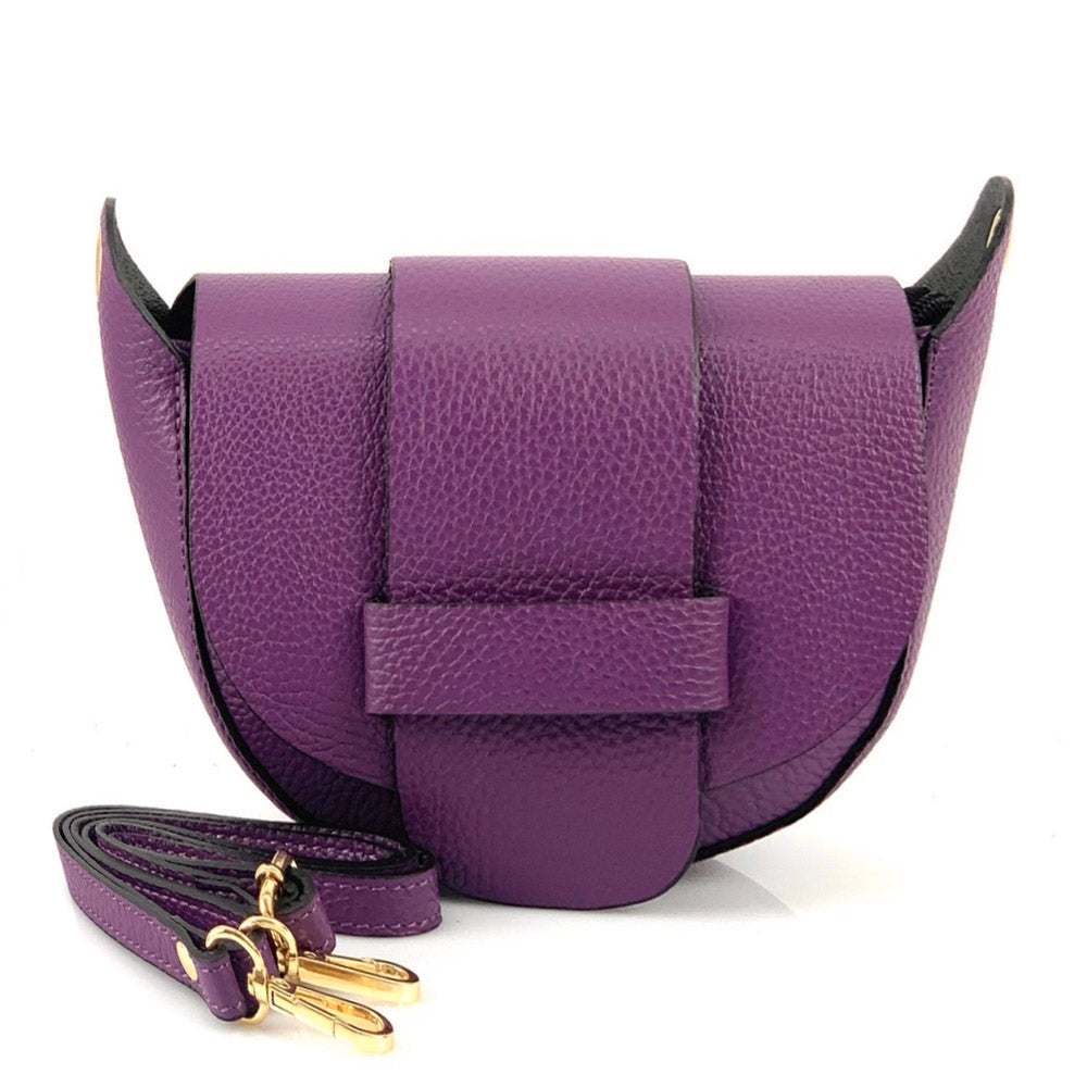 Liliana Flap-Over Leather Crossbody Bag – Leather