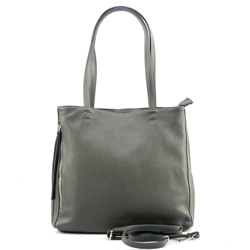 Ludovica leather shoulder bag-10