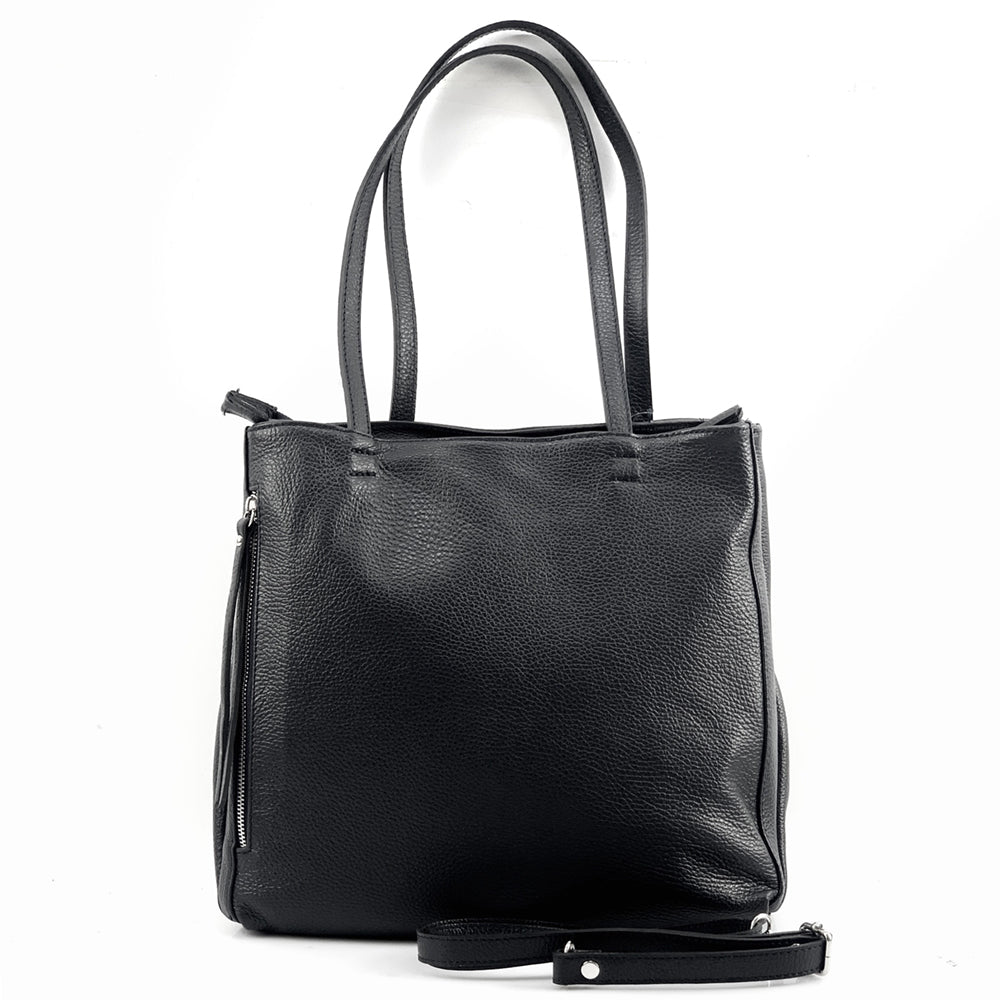 Ludovica leather shoulder bag-11