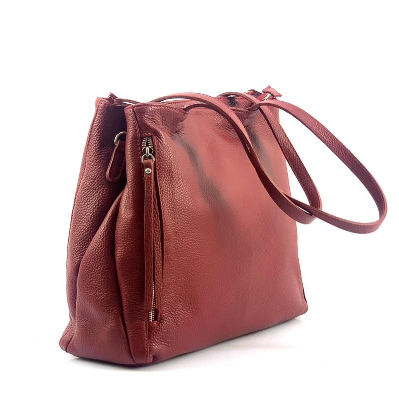 Ludovica leather shoulder bag-5