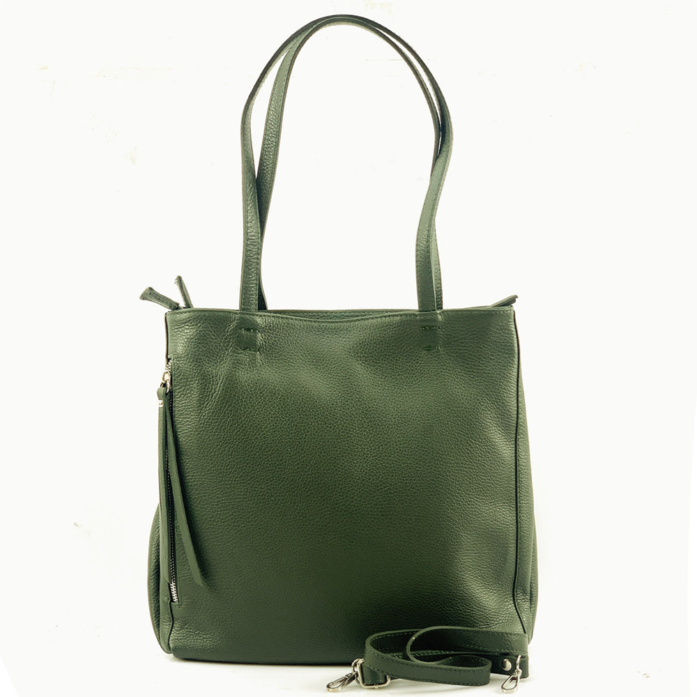 Ludovica leather shoulder bag-17