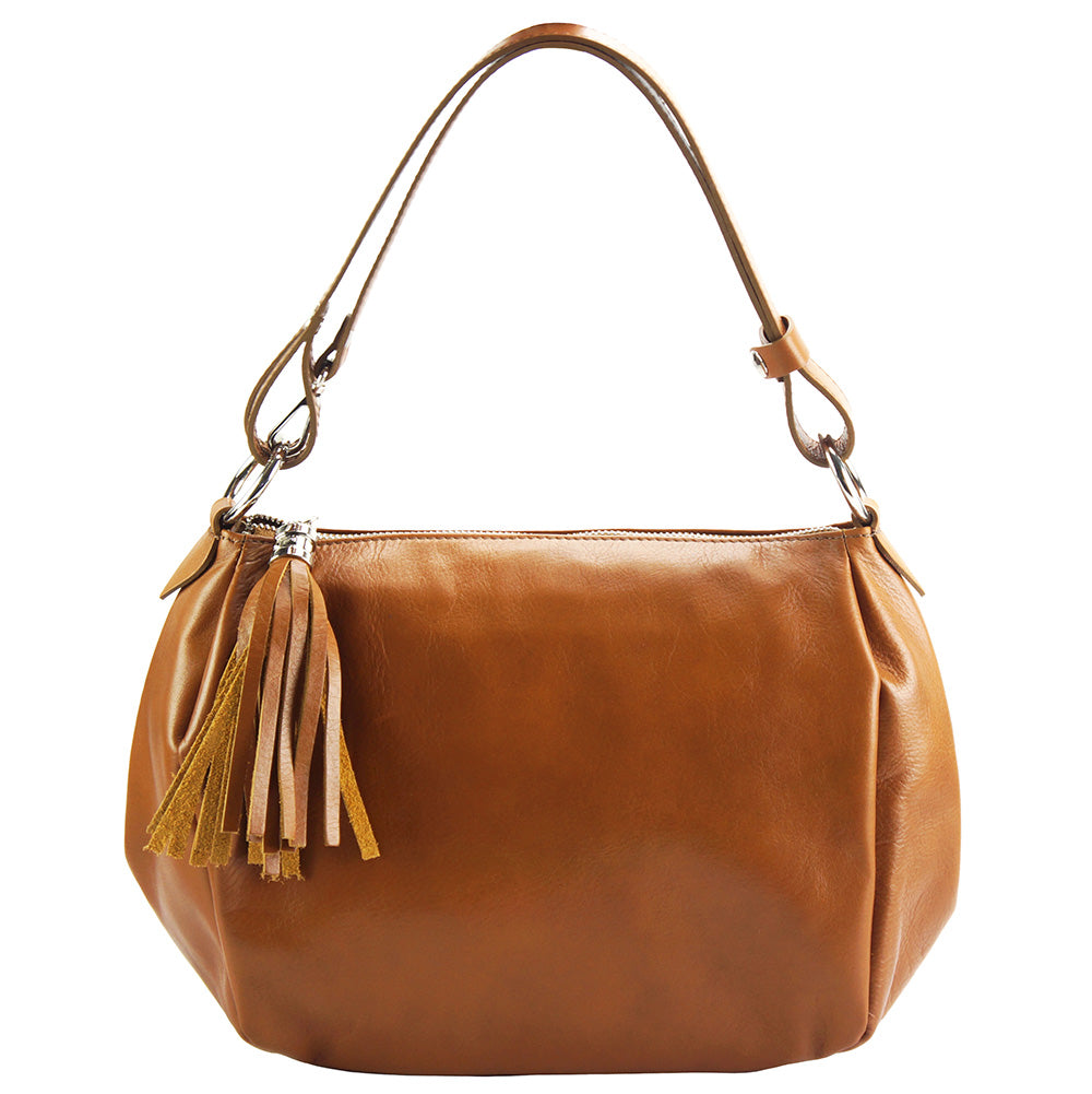 Luisa Crossbody Bag in brown leather