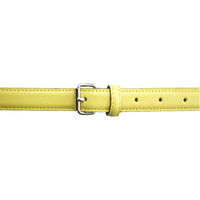 Women's minimalist lemon leather belt