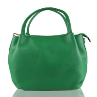Sefora leather Handbag in green color