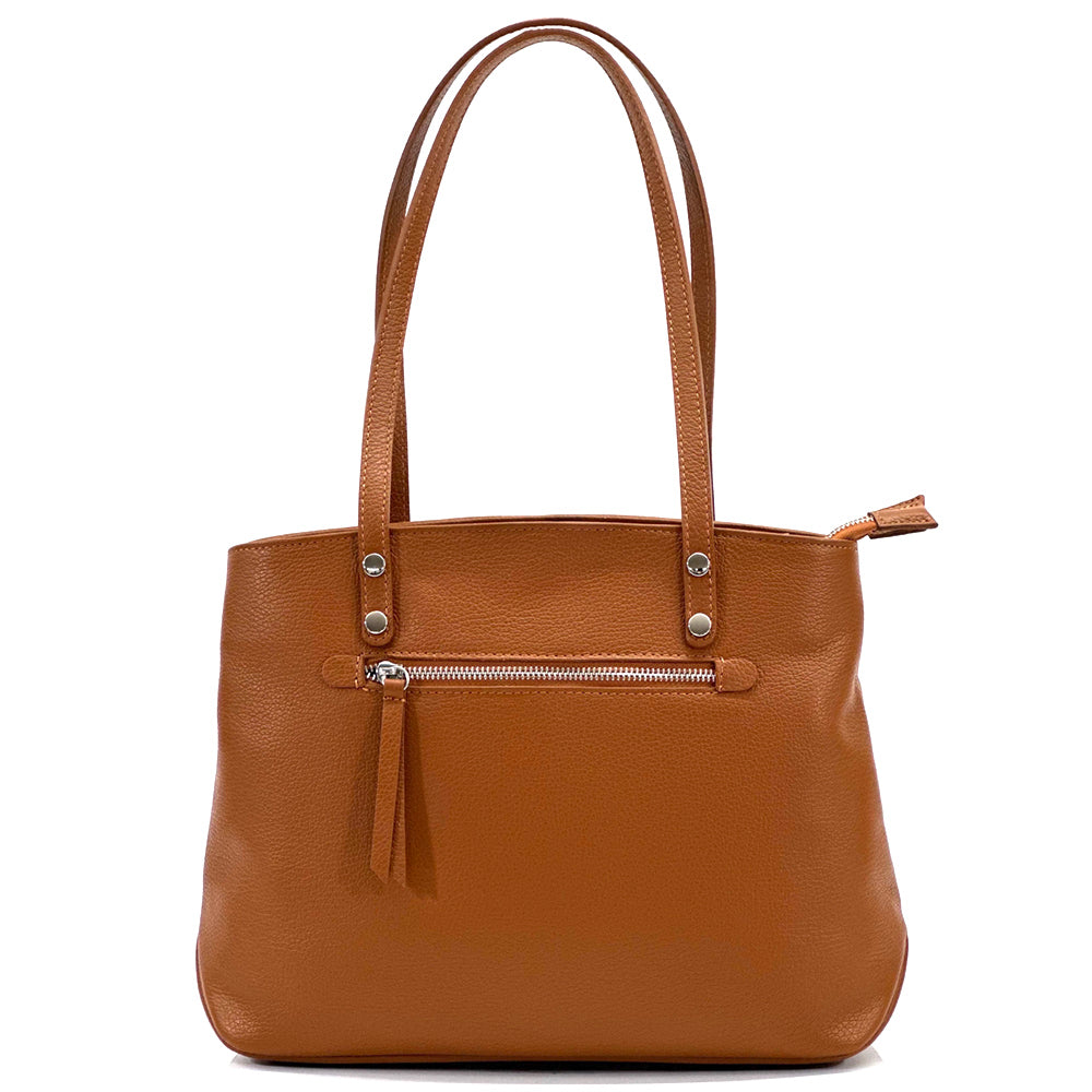 Filomena Tan leather shoulder bag