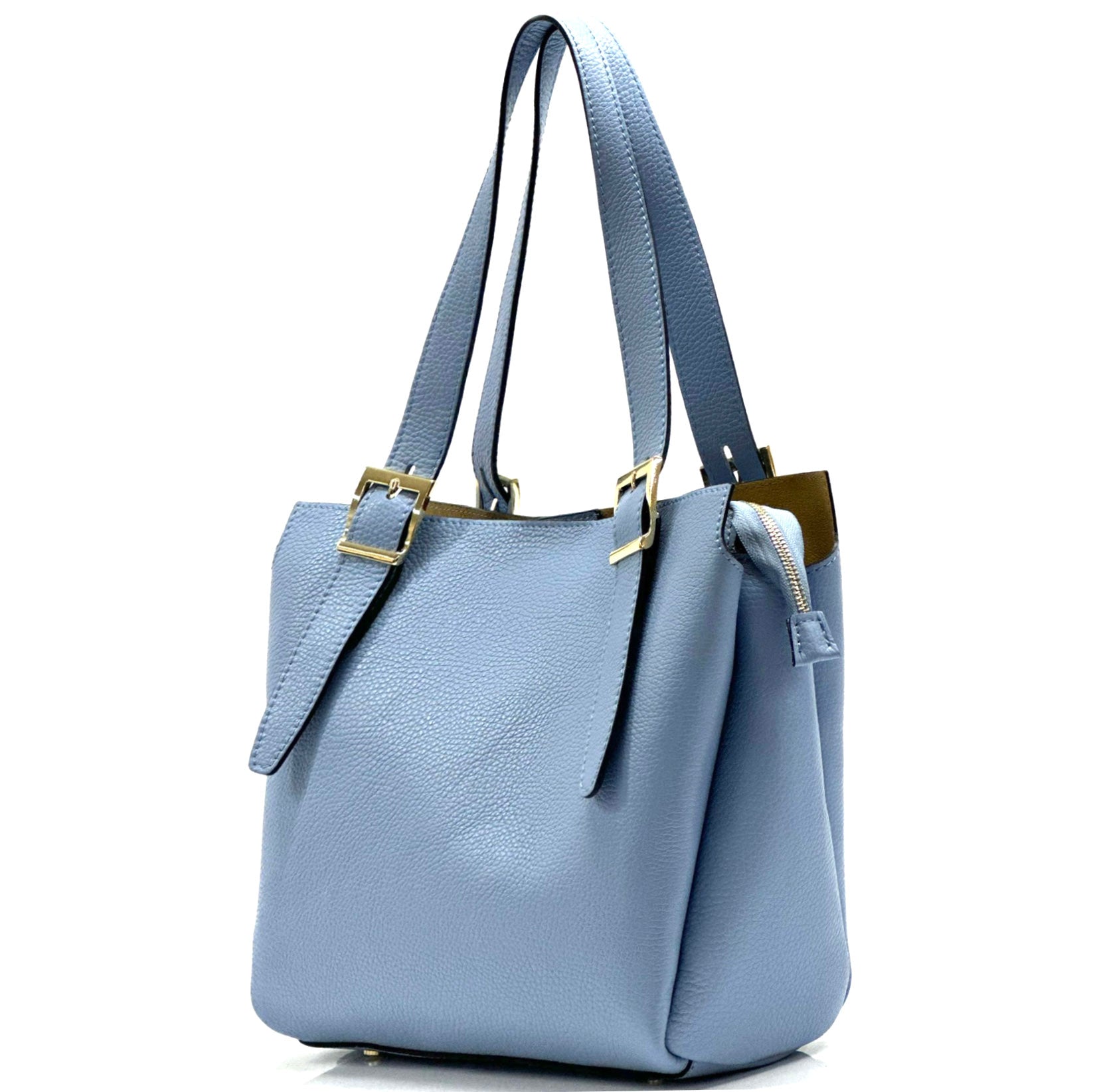 Alyssa leather shopping bag-3