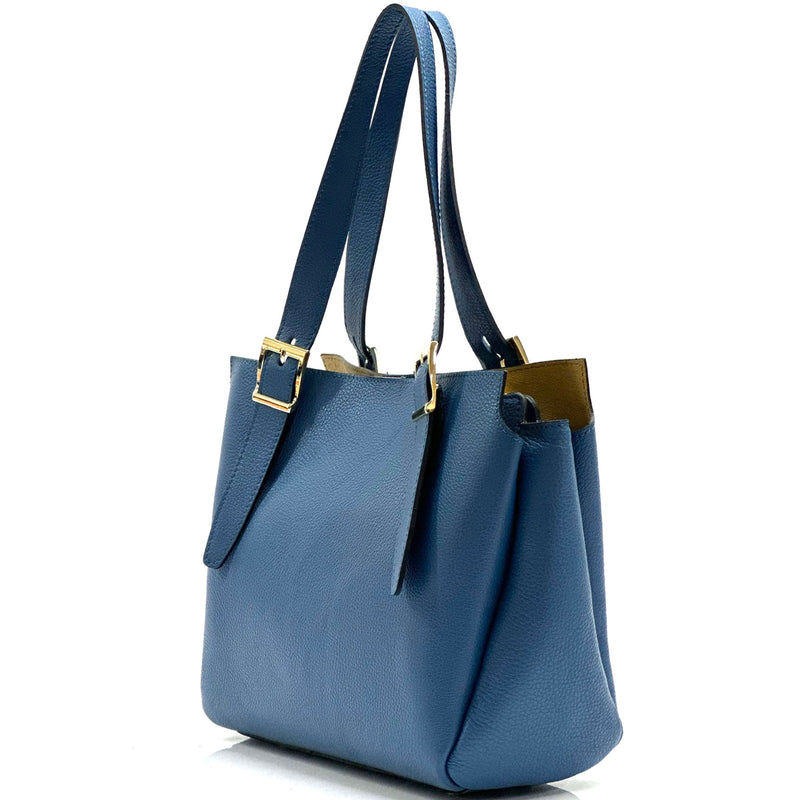 Alyssa leather shopping bag-5