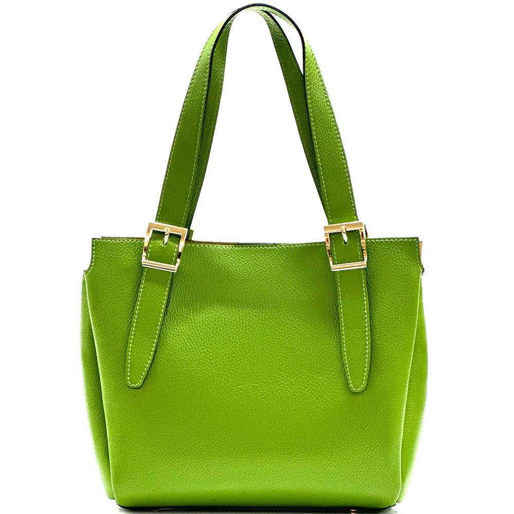 Alyssa leather shopping bag-9