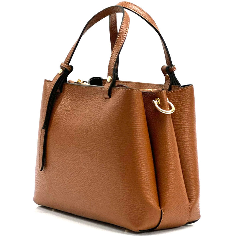 Katrine leather Handbag in light brown