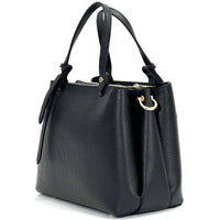 Katrine leather Handbag in black