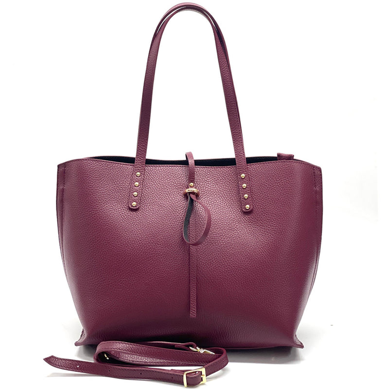 Belinda leather shopping bag-4