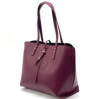 Belinda leather shopping bag-5