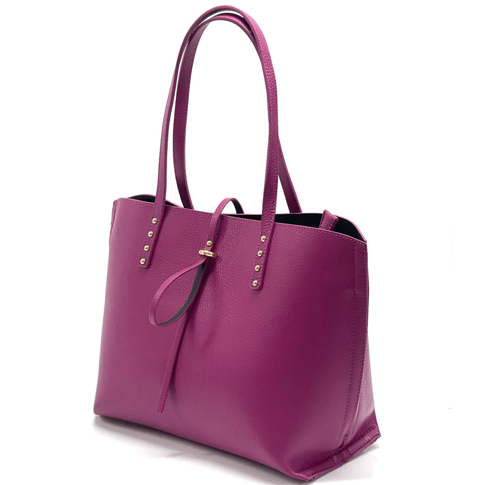 Belinda leather shopping bag-7