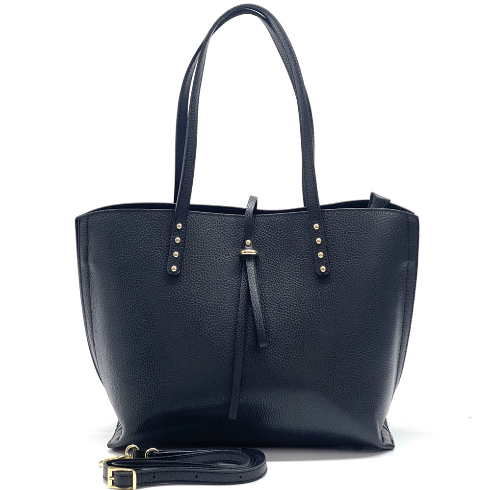 Belinda leather shopping bag-8