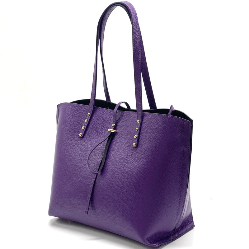 Belinda leather shopping bag-17