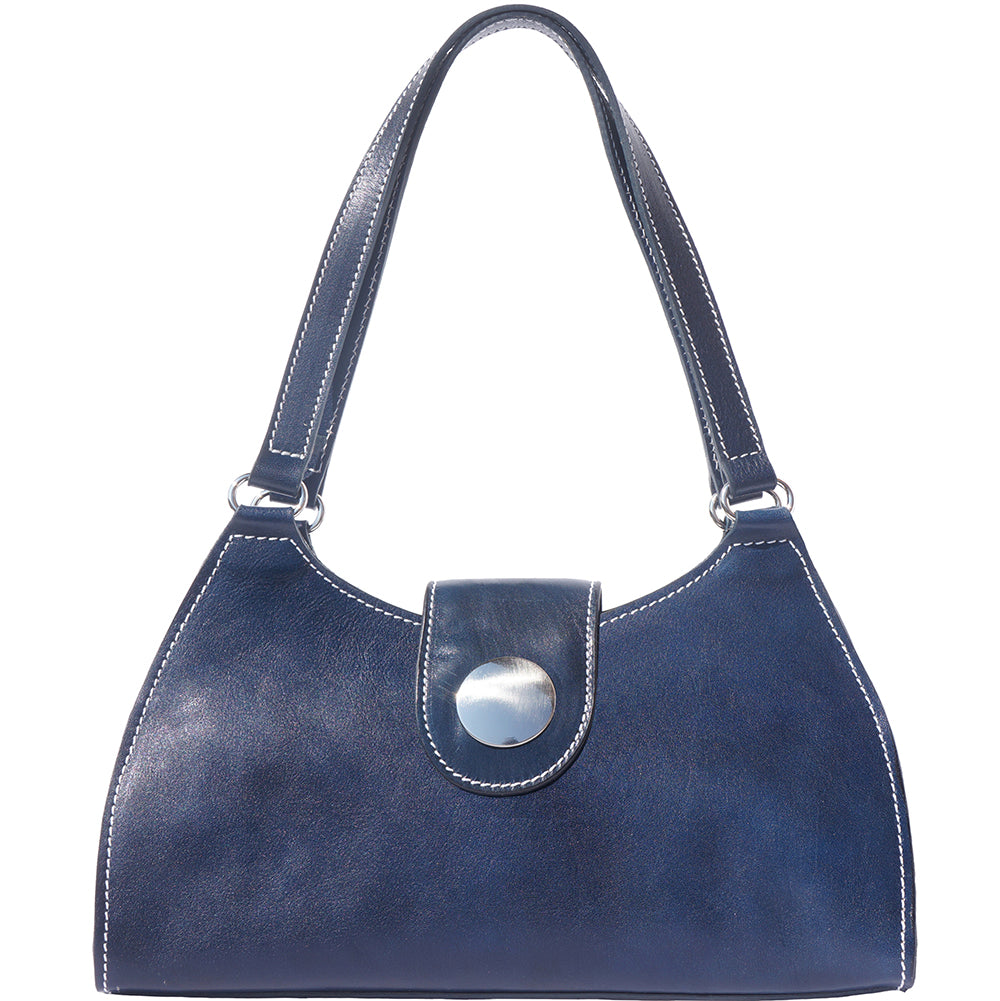 Florina blue leather handbag