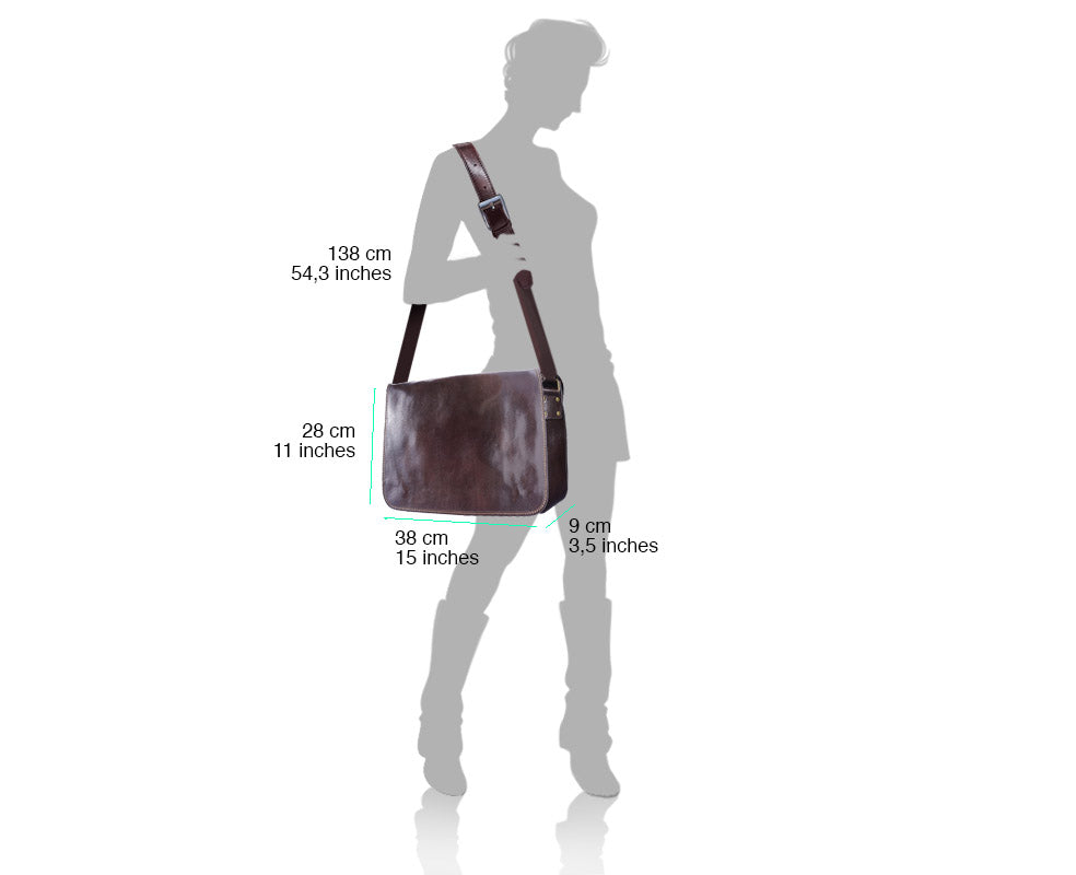 Christopher MM Messenger bag in cow leather-4