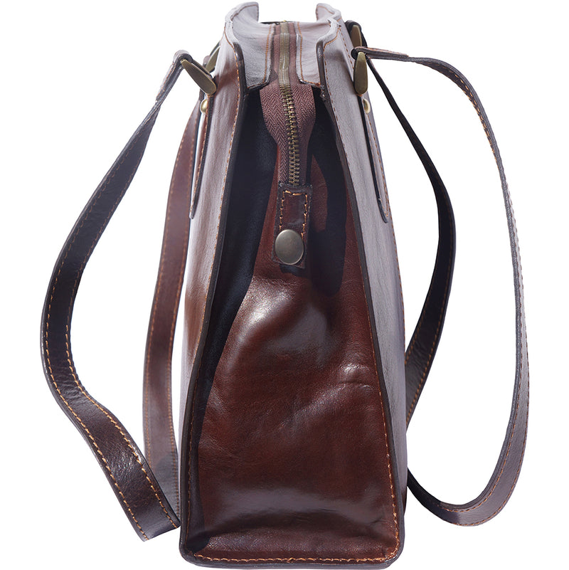 Verdiana leather shoulder bag-16