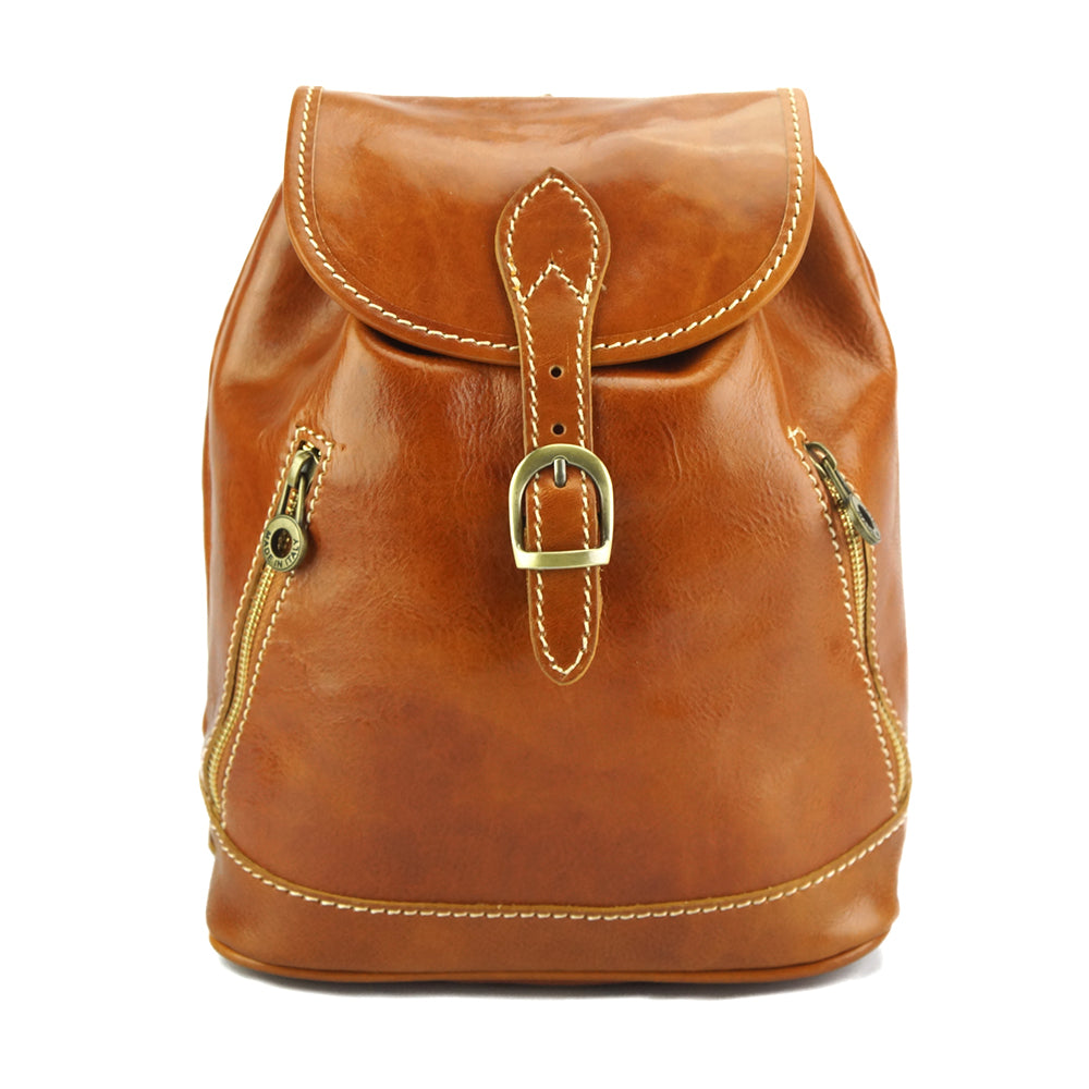 Luminosa Leather Backpack purse-32