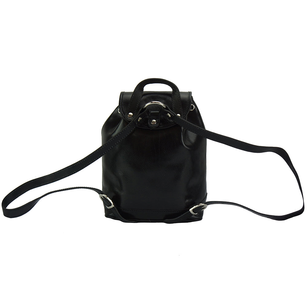 Luminosa Leather Backpack purse-5
