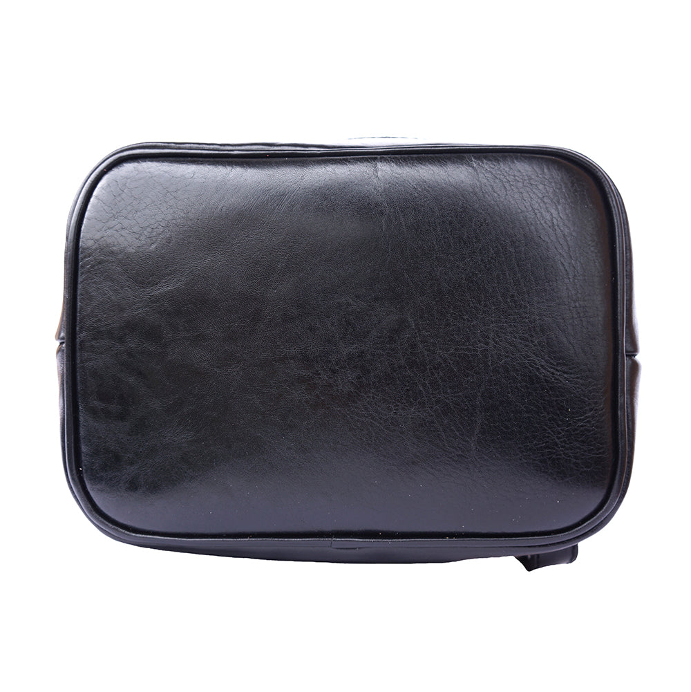 Luminosa Leather Backpack purse-7