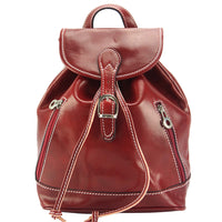 Luminosa Leather Backpack purse-33