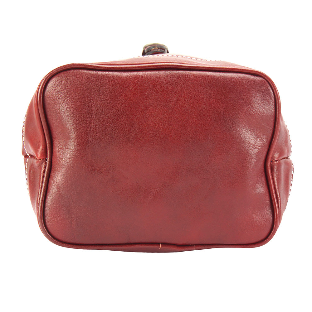 Luminosa Leather Backpack purse-16