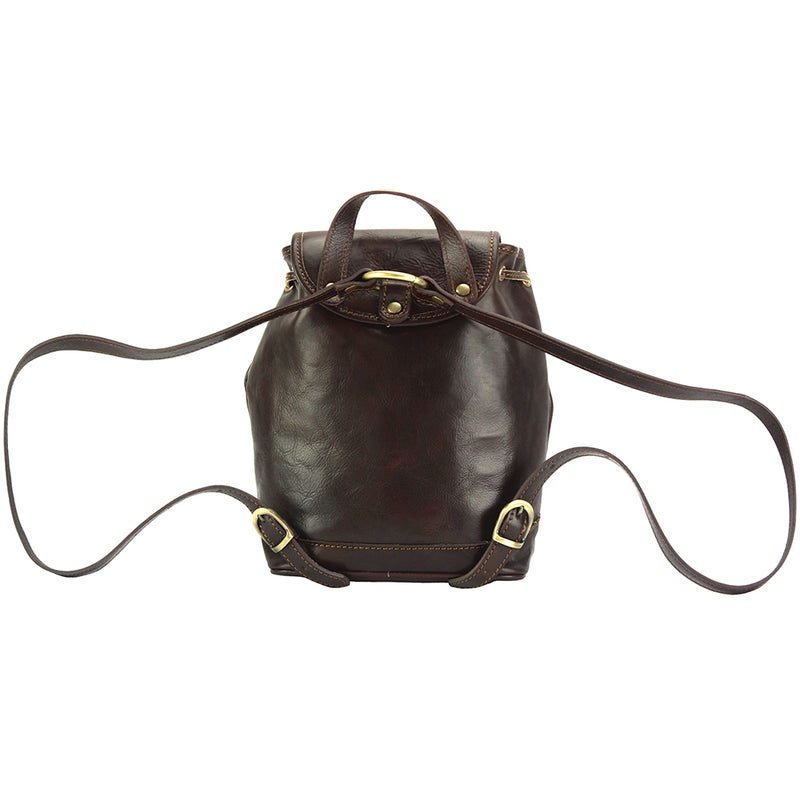 Luminosa Leather Backpack purse-22