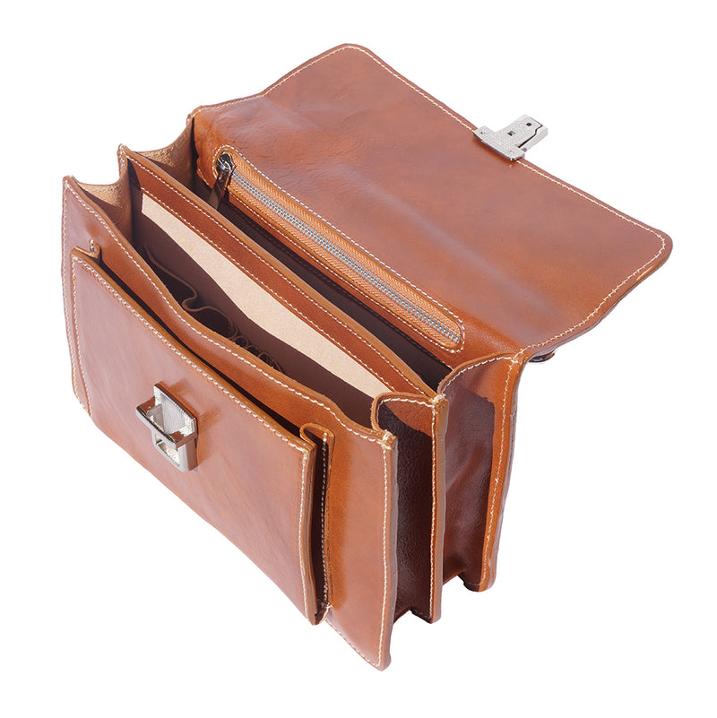 Lucio Mini leather briefcase-6