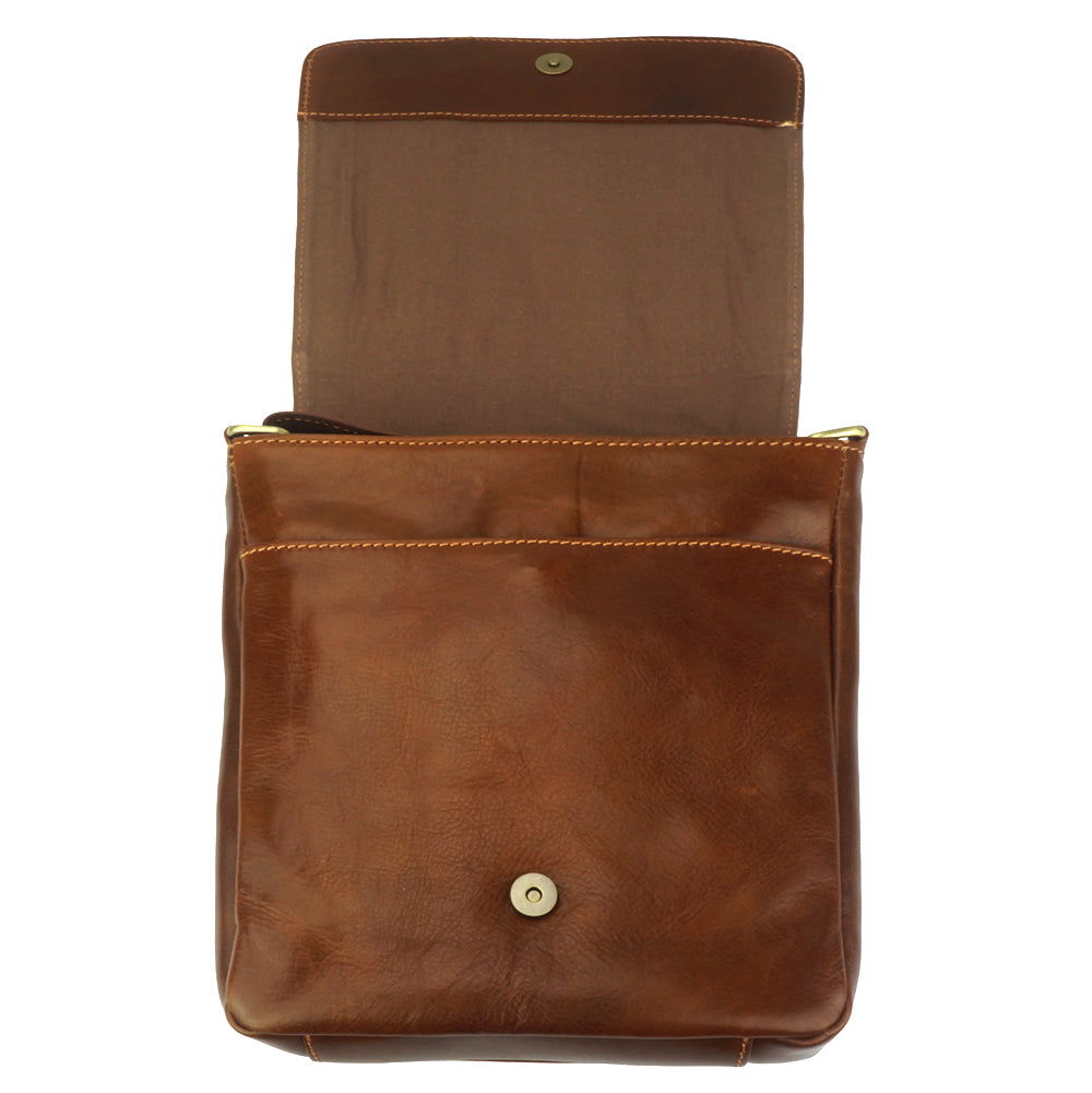 Messenger Amico with genuine leather-12