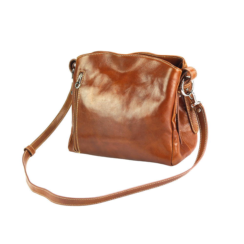 Viviana V leather shoulder bag-12